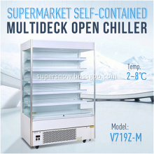 Supermarket Upright Fruit Vegetable Refrigerator Chiller